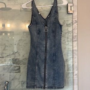 Denim Mini Dress Never Worn